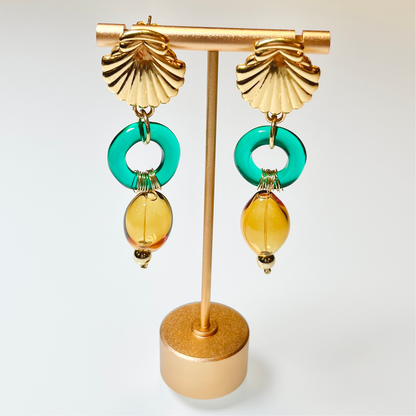 Deep Sea Statement Earrings