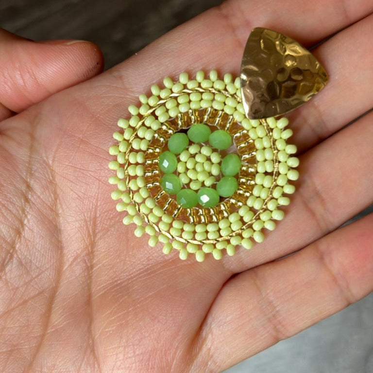 Ligth Green Americana Earrings