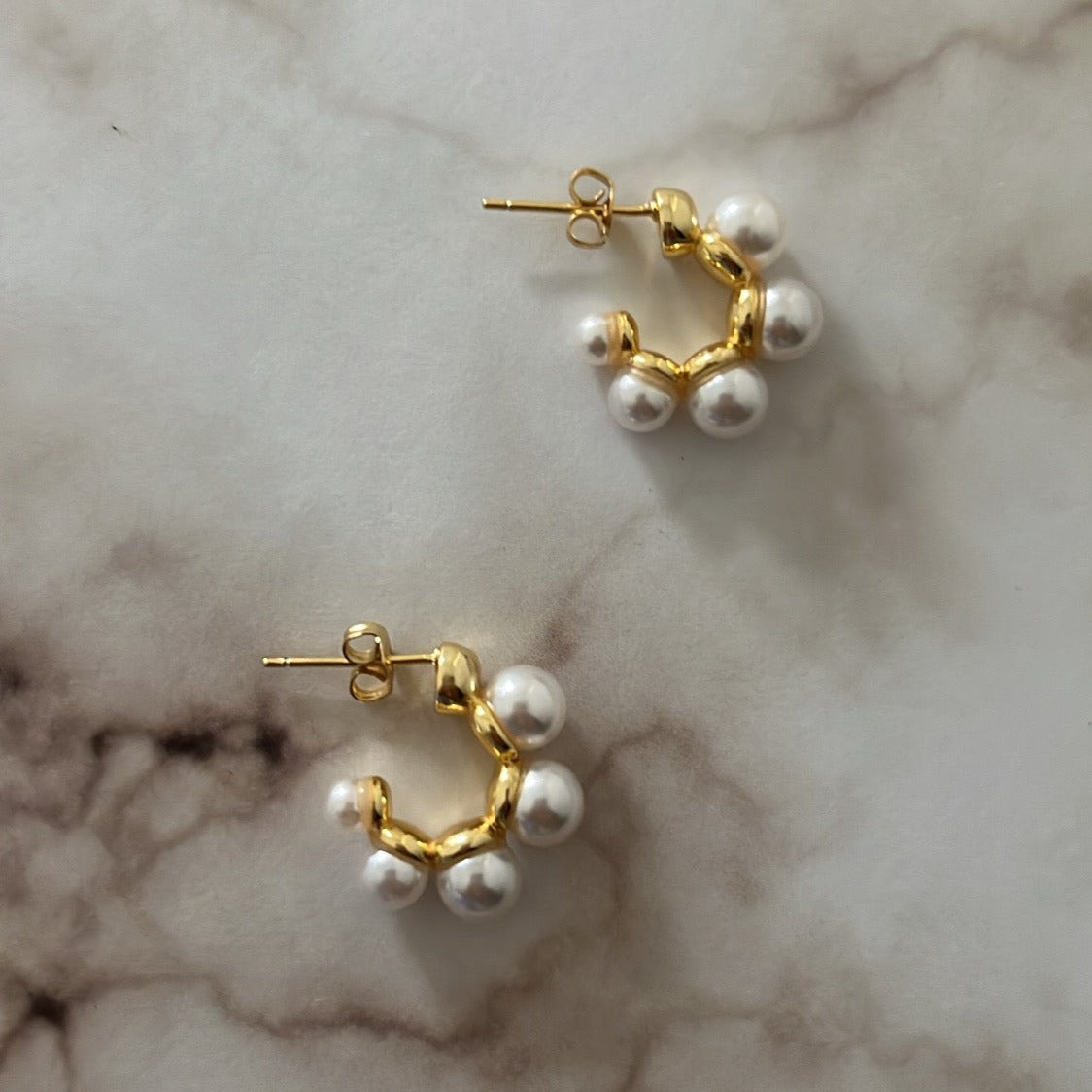 Victoria Gold-Plated Small Hoops