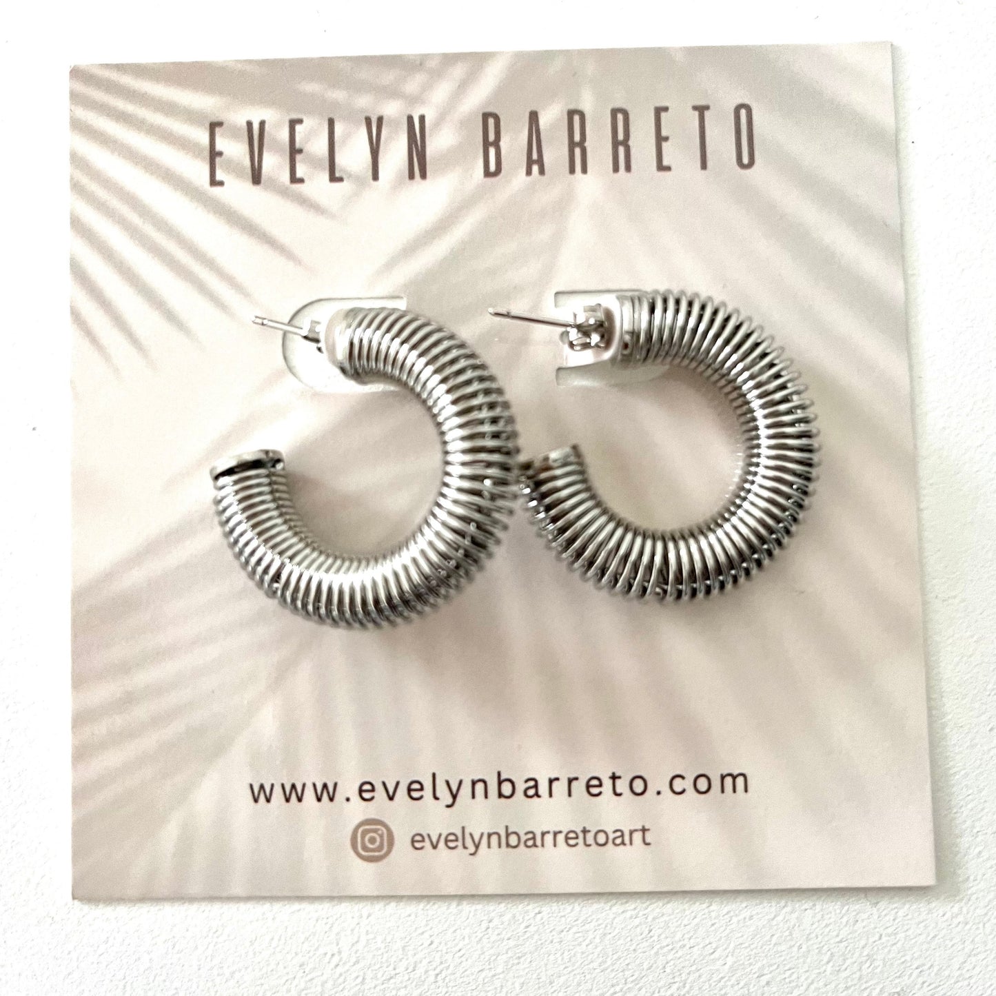 Clarise c-hoop silver Earrings