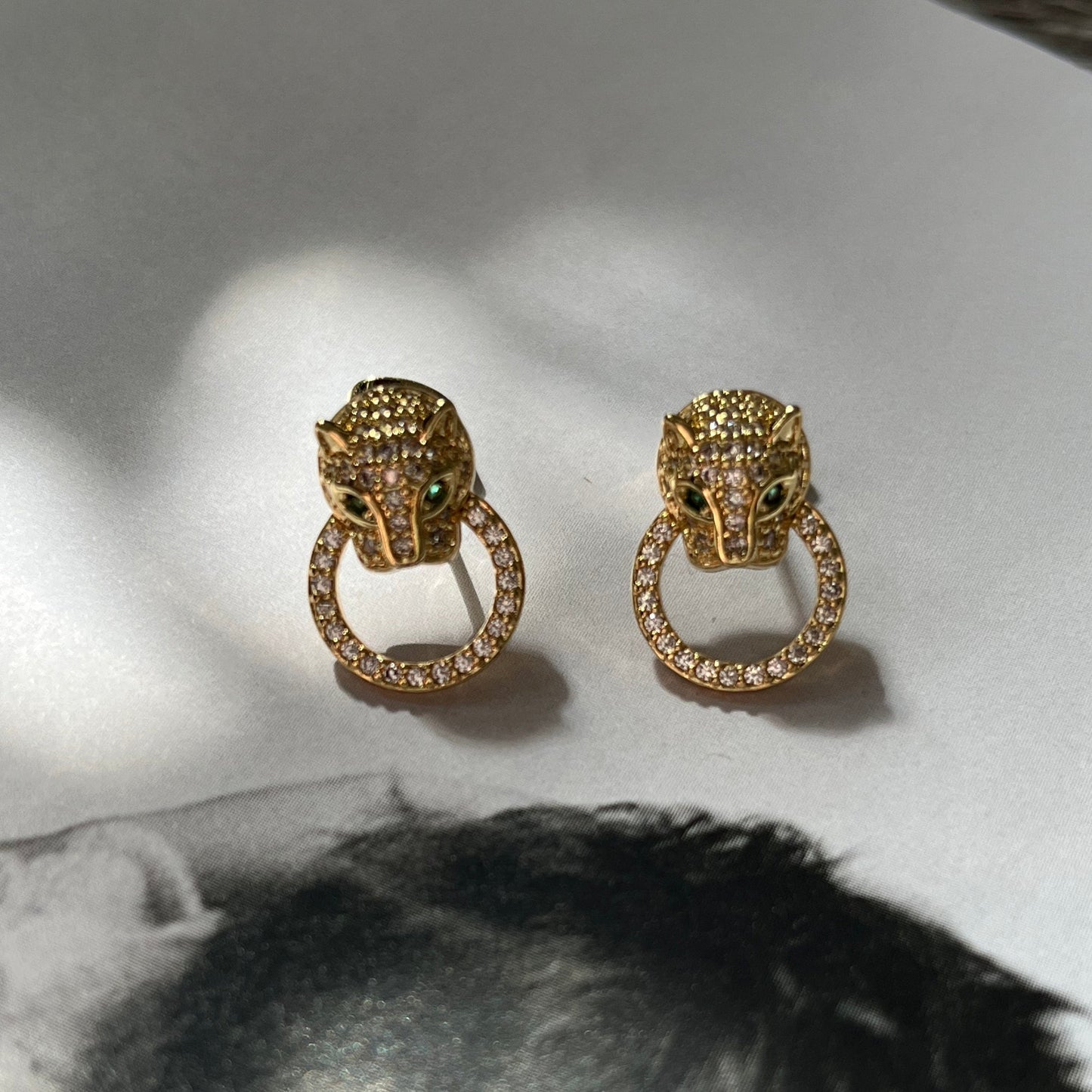 Cheetah Small Hoops
